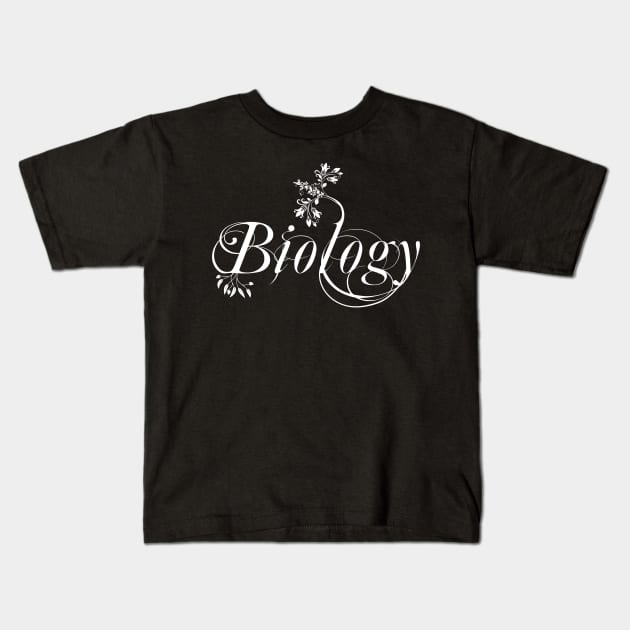 biology is the science of life Kids T-Shirt by SpassmitShirts